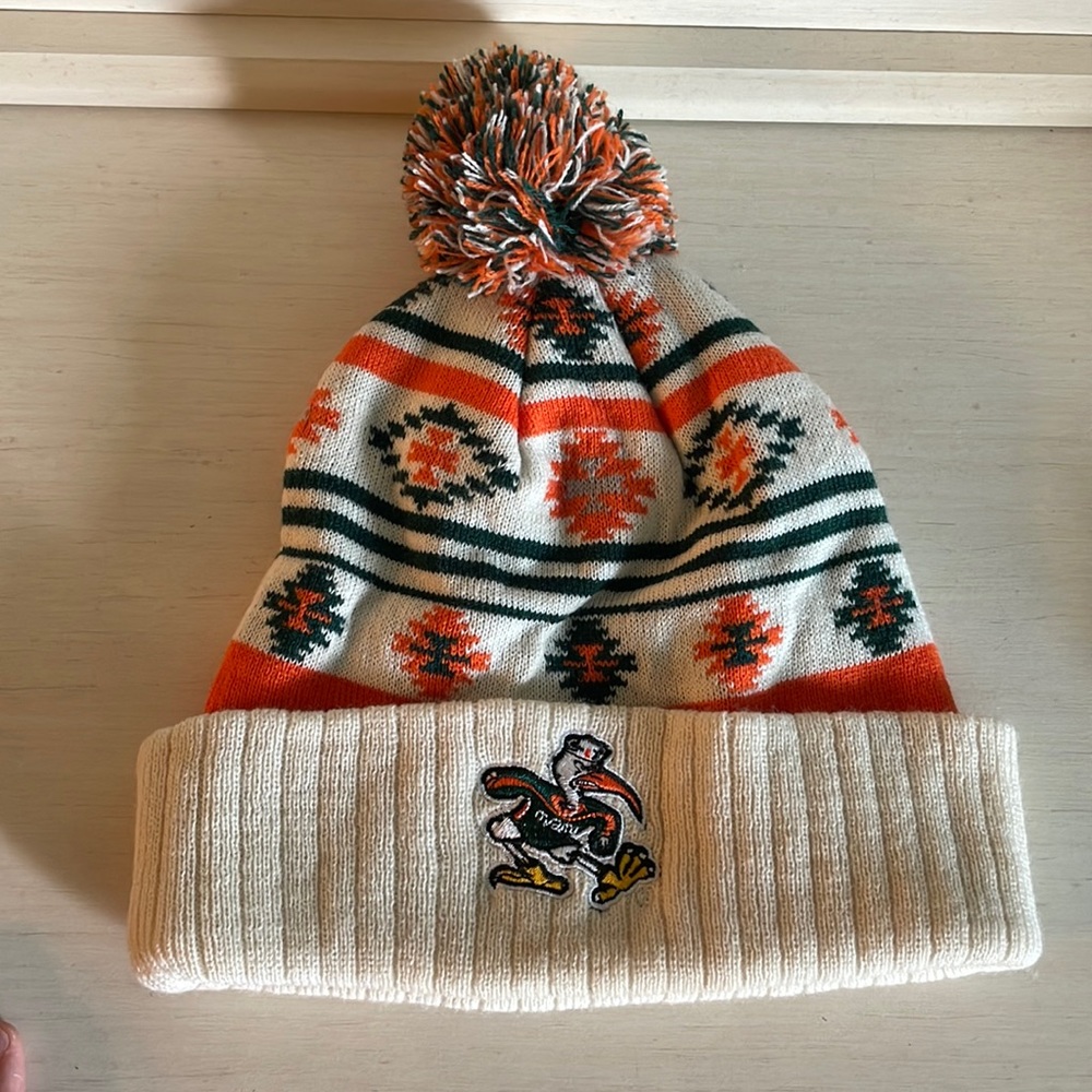 Miami Hurricanes Toboggan hat